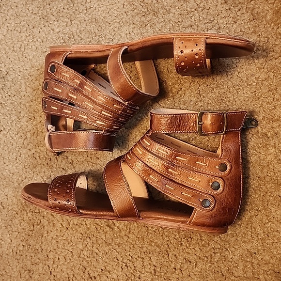 Bed Stu Artemis Tan Rustic Sandals - Picture 12 of 16